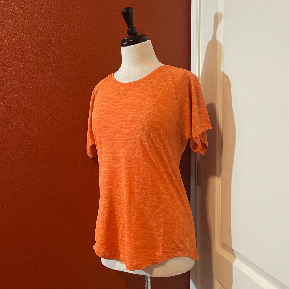 Rab Women’s Wisp Orange Lightweight Athletic Mountaineer Performance Tee Shirt